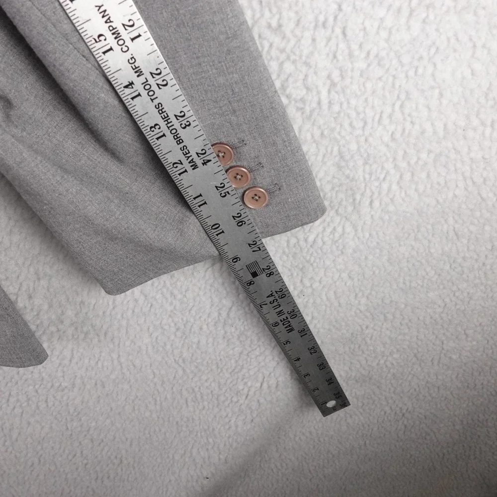 Armani Exchange Mens Grey Wool Blend 3 Button‎ Blazer Jacket Size 44